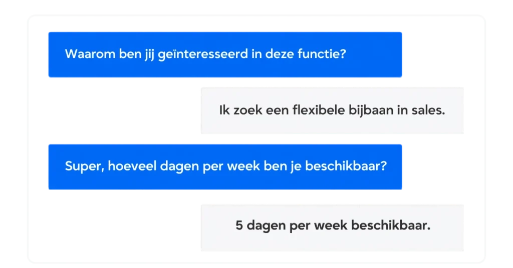 Mock-up van een wekelijks recruitment marketing rapport met leads, kosten per lead, conversieratio en campagneprestaties.