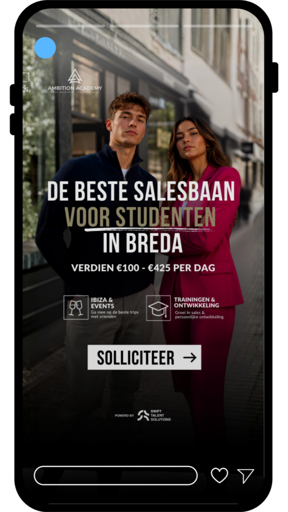 Recruitment creative voor een social media campagne
