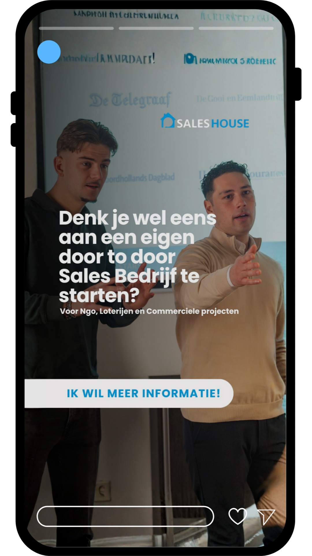 Recruitment campagne ontwikkeld voor Sales House