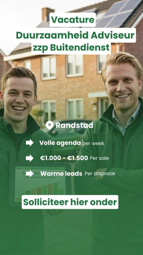 Meta recruitmentadvertentie van Swift Talent Solutions voor de vacature Duurzaamheid Adviseur in Noord-Holland, ontworpen om geschikte kandidaten te bereiken via social media.
